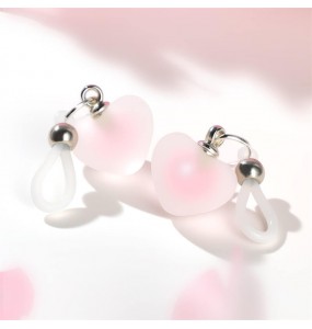 MizzZee - Heart Nipple Clamps (Pink)